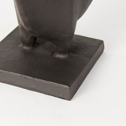 Taurus III (Set of 2) 9L x 4W Black Cast Aluminum Bull Bookends