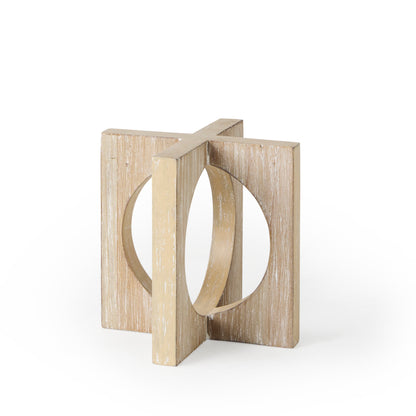 Cambie 5.7L x 5.7W x 5.7H Light Brown Wood Small Decorative Object