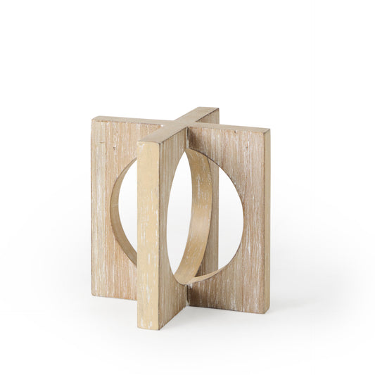 Cambie 5.7L x 5.7W x 5.7H Light Brown Wood Small Decorative Object