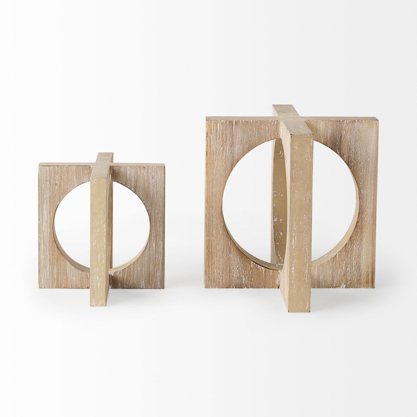 Cambie 5.7L x 5.7W x 5.7H Light Brown Wood Small Decorative Object