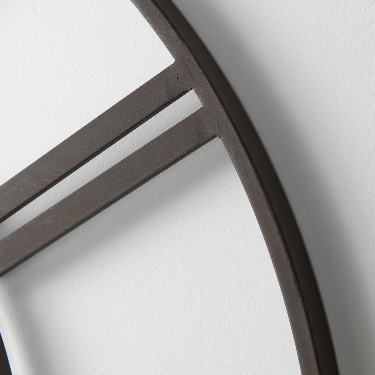 Pender 29.9L x 1.8W x 29.9H Black Iron Round Wall Clock