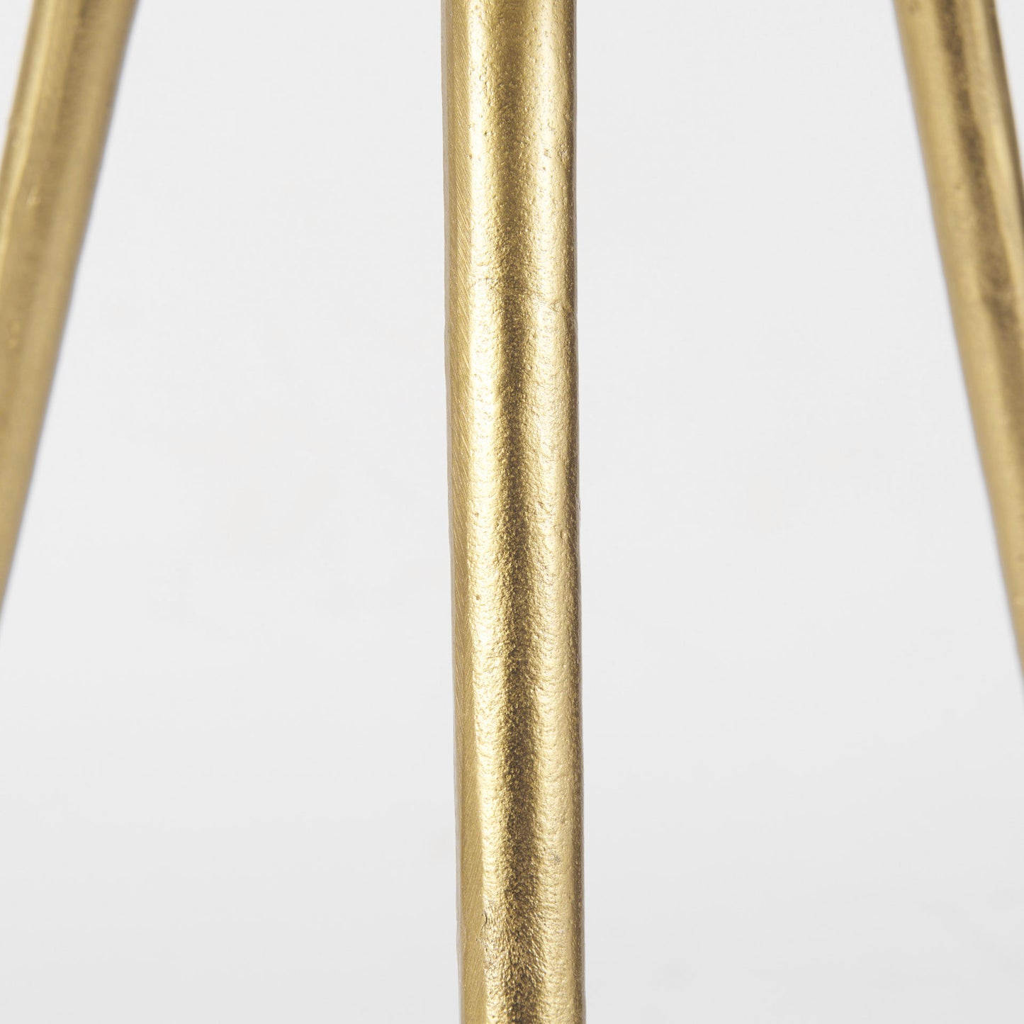 Vivienne 16.0L x 16.0W x 19.0H White Marble W/Antique Gold Metal Round Small Side Table