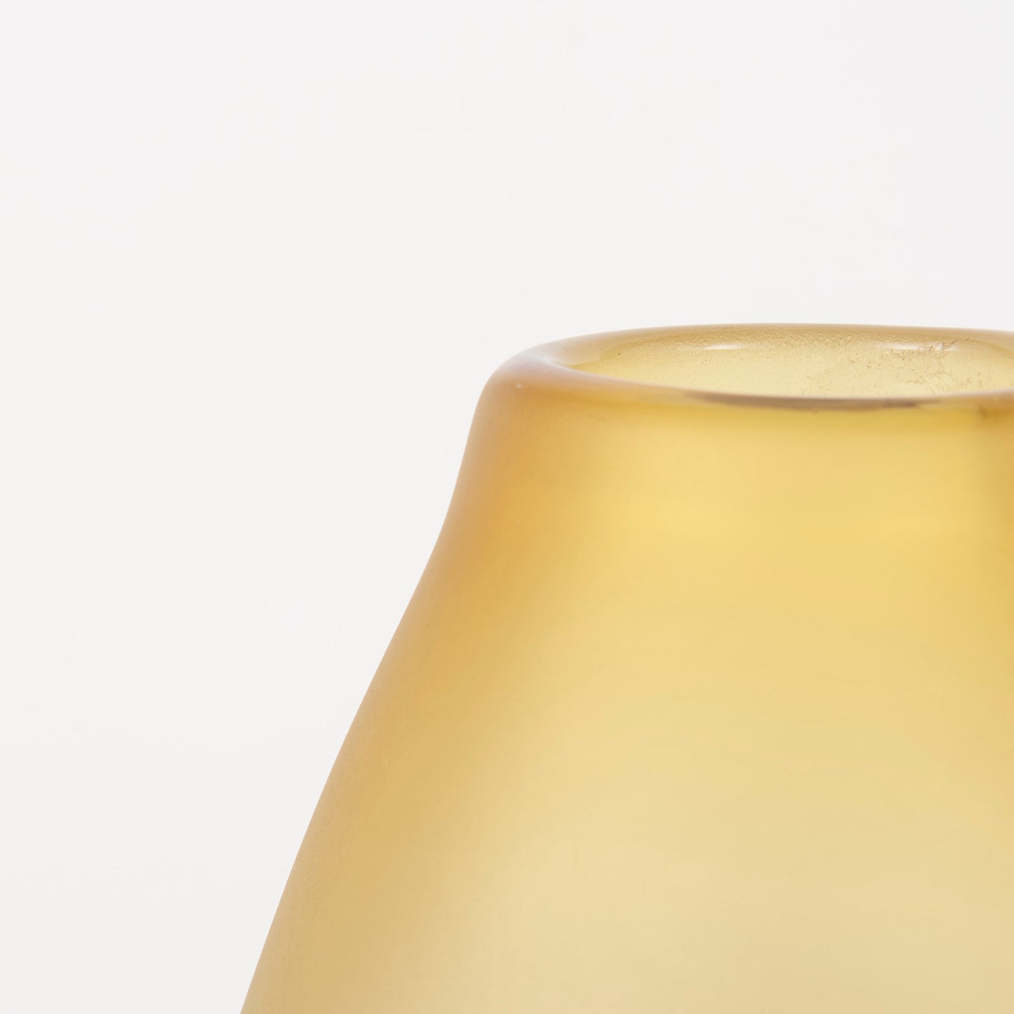 Pyla Large Yellow/Brown Glass Sand Dune Inspired Vase