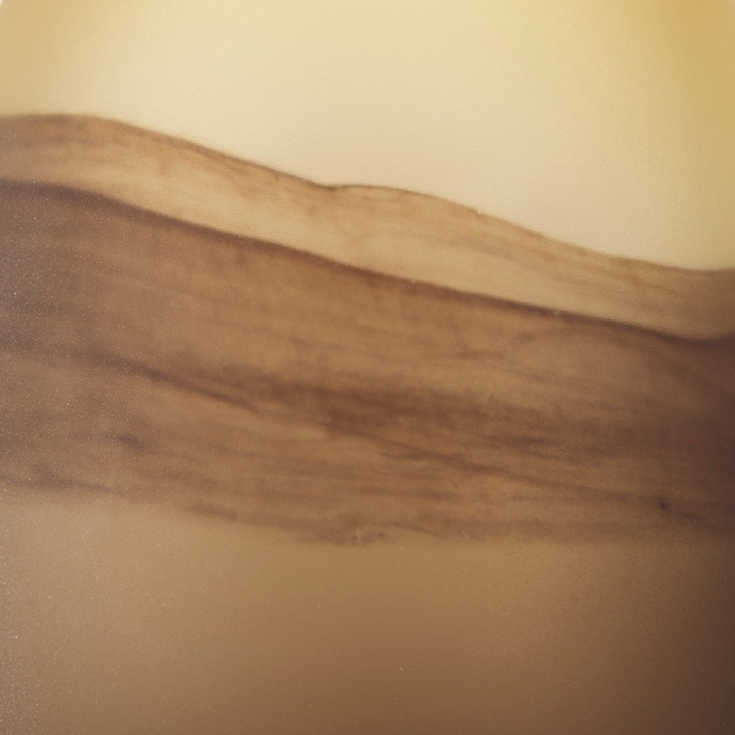 Pyla Large Yellow/Brown Glass Sand Dune Inspired Vase