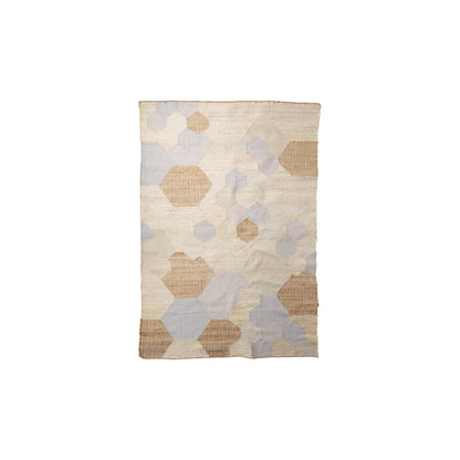 Mayson 5x8 Cream Multi-Colored Honeycomb Pattern Area Rug