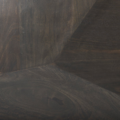 Darwin 80x17.5 Brown Solid Wood Gold Metal Base 4 Cabinet Door Sideboard