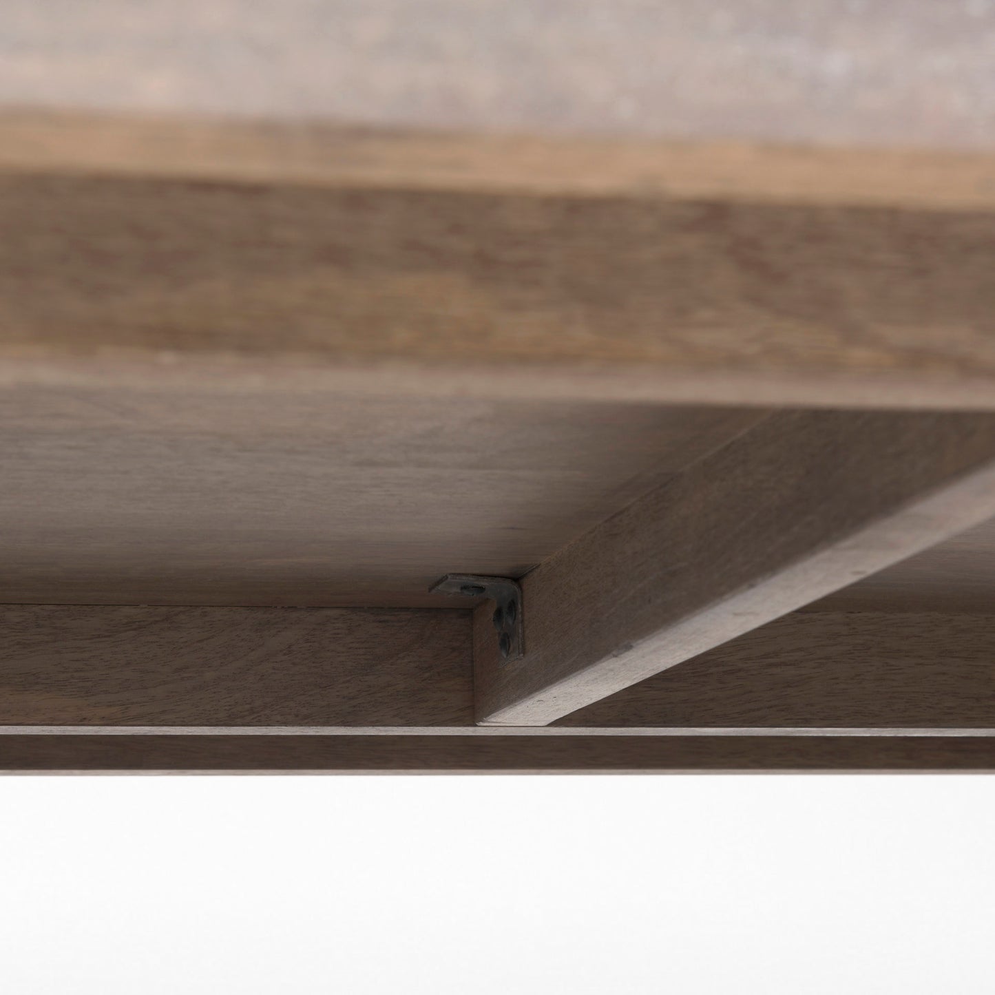 Elaine 59x36 Brown Solid Wood Top & Base Coffee Table