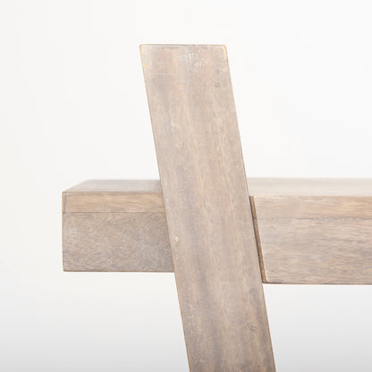 Elaine III 60L x 16W Brown Wood Angled Leg Console Table