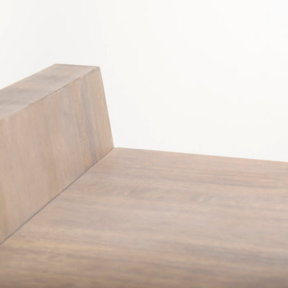 Elaine III 60L x 16W Brown Wood Angled Leg Console Table