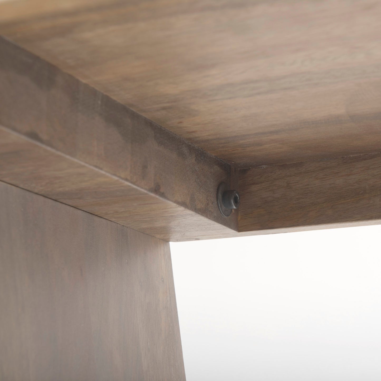 Elaine III 60L x 16W Brown Wood Angled Leg Console Table