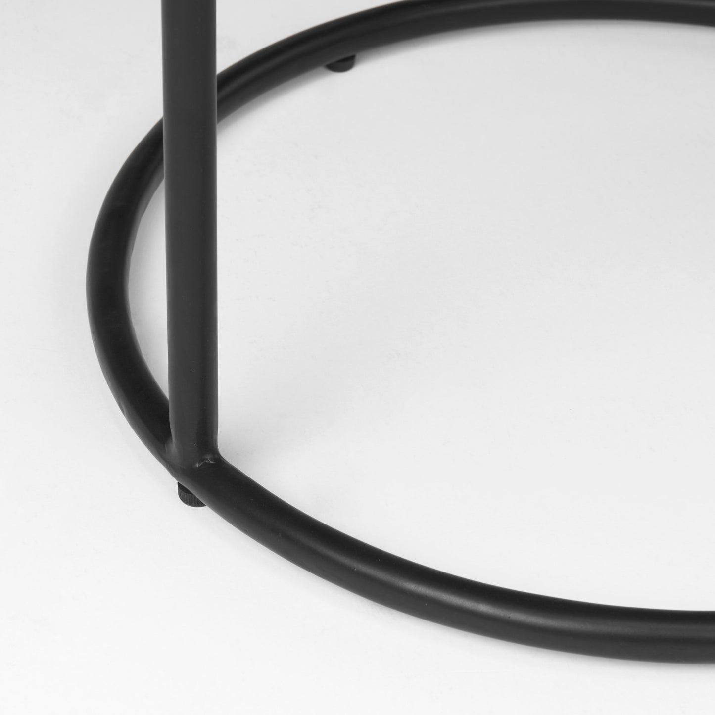 Arlo 20.5L x 20.5W x 24.4H Brown Wood W/Black Metal End Table