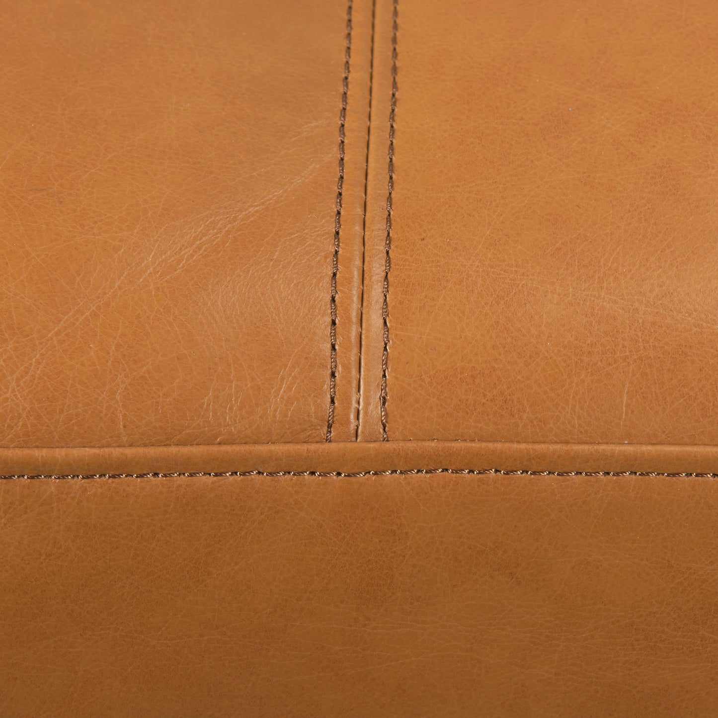 Elton 111.4L x 68.1W x 34.3H Tan Leather Right Chaise Sectional