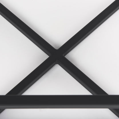 Frodo 16.5L x 16.5W x 26.4H Gray Fabric Seat W/Black Iron Frame Counter Stool