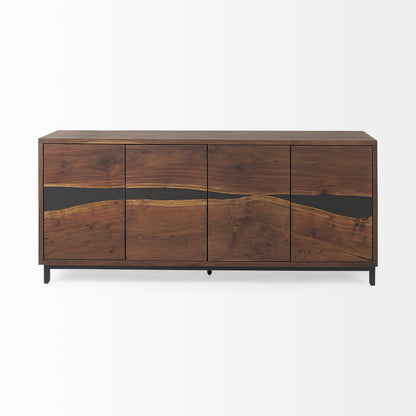 Hemlock 69L x 18W x 30H Brown Wood Sideboard