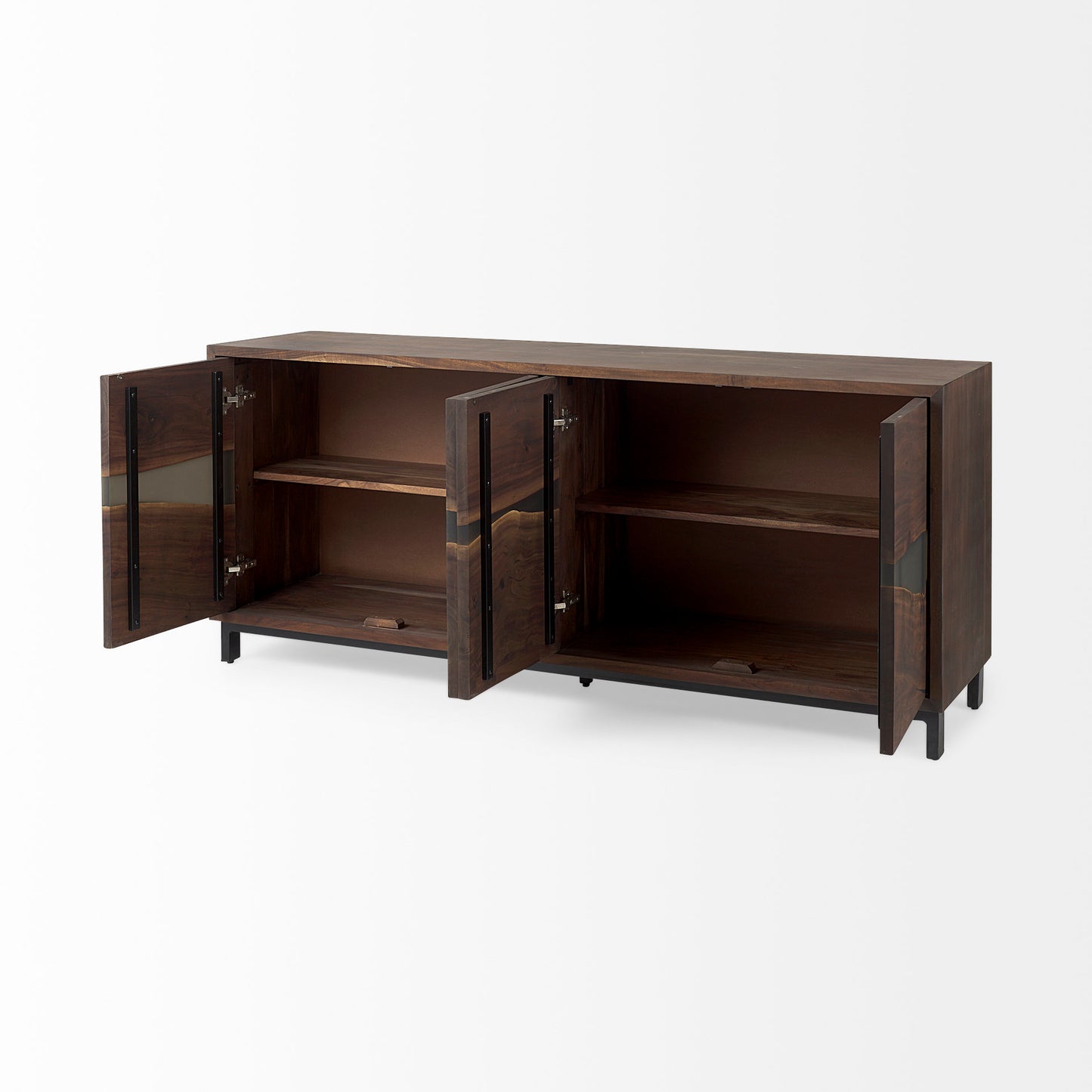 Hemlock 69L x 18W x 30H Brown Wood Sideboard