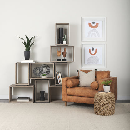 Micra 9.1L x 2.6W x 10.9H Matte Black Metal Decorative Object on a Stand