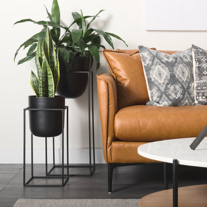 Bumble (Set of 2) 12L x 12W x 32H Black Plant Stands