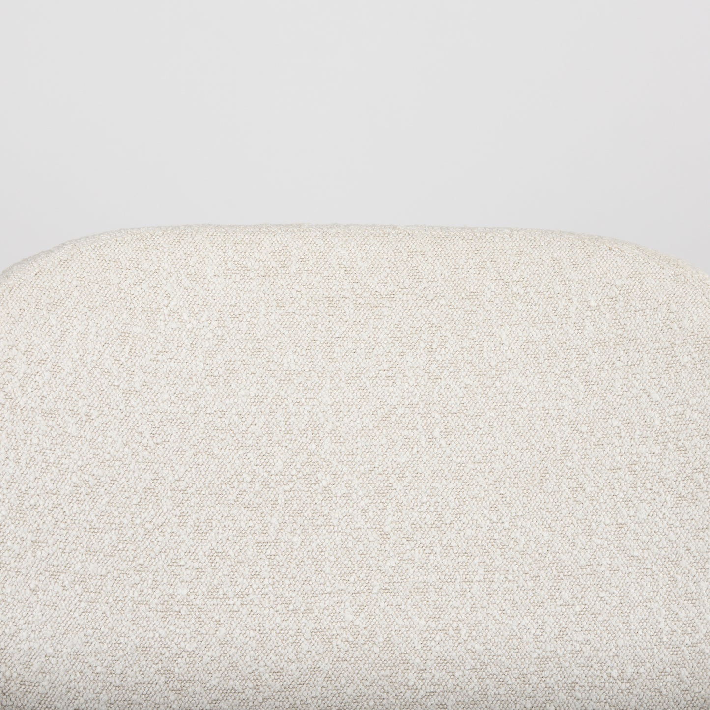 Amelia Cream Boucle W/Black Metal Upholstered Accent Chair 21.3L x 21.3W x 30.3H