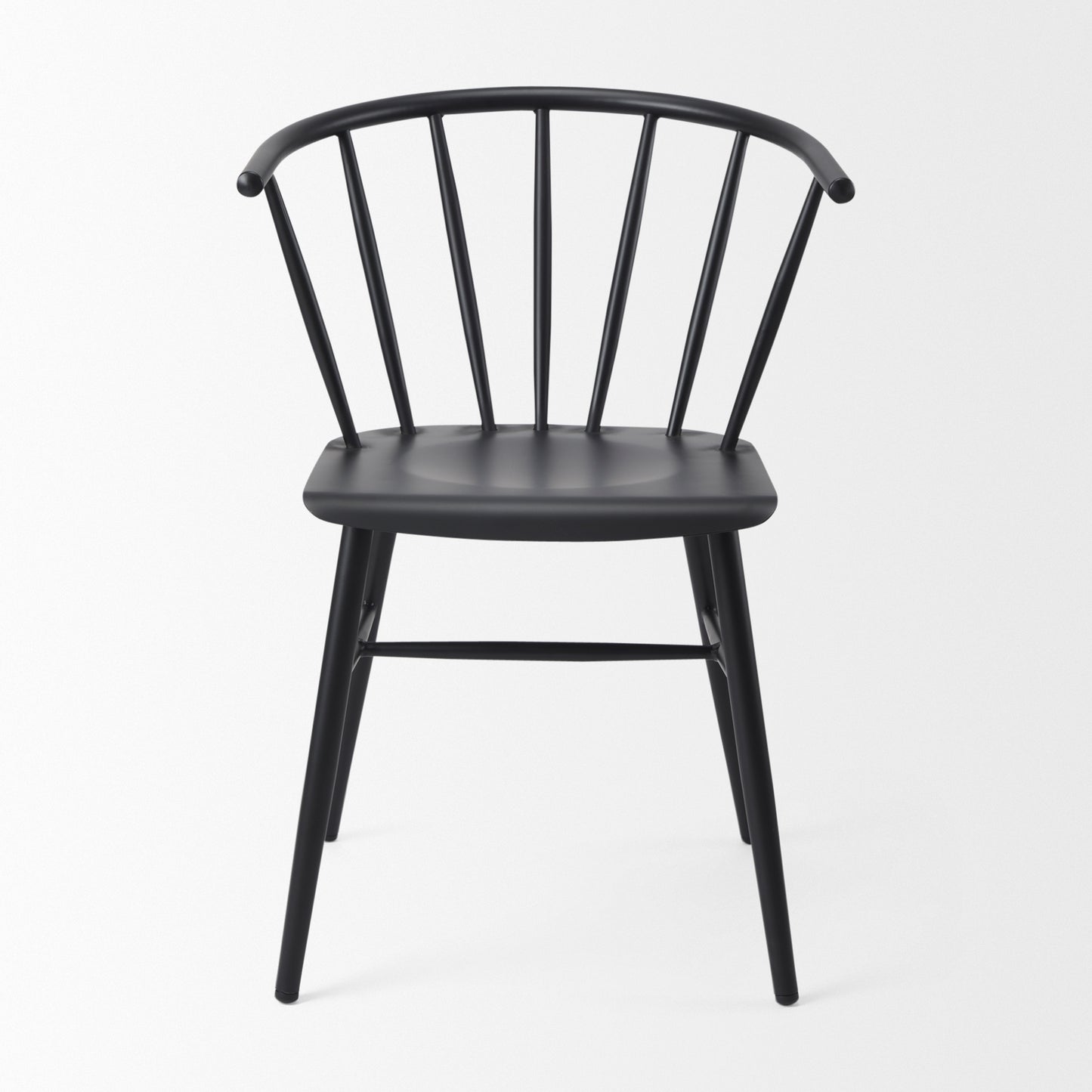 Colin 21.3L x 21.3W x 30.3H Black Metal Dining Chair