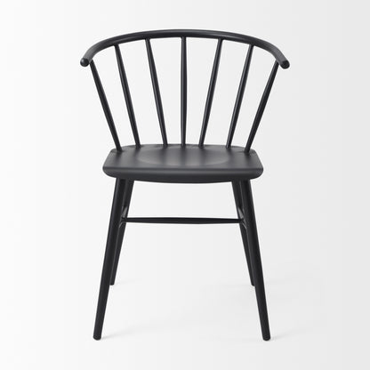 Colin 21.3L x 21.3W x 30.3H Black Metal Dining Chair