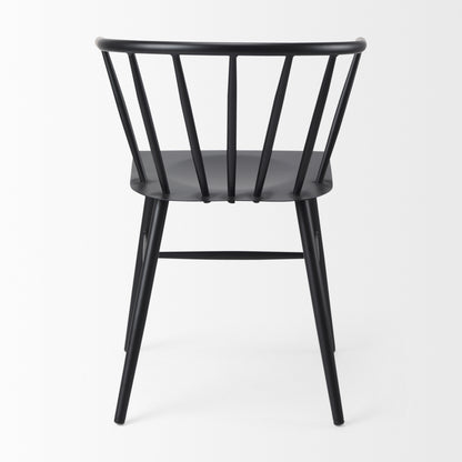 Colin 21.3L x 21.3W x 30.3H Black Metal Dining Chair
