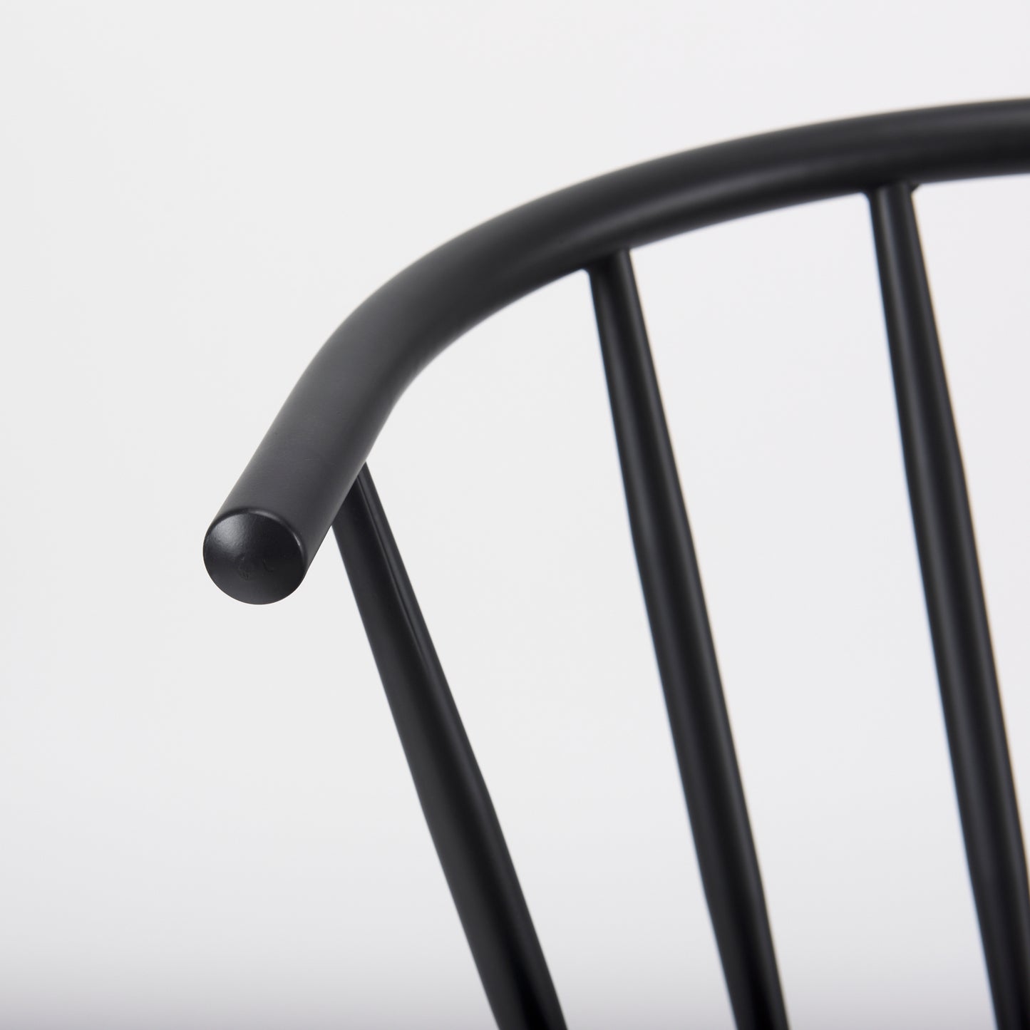 Colin 21.3L x 21.3W x 30.3H Black Metal Dining Chair