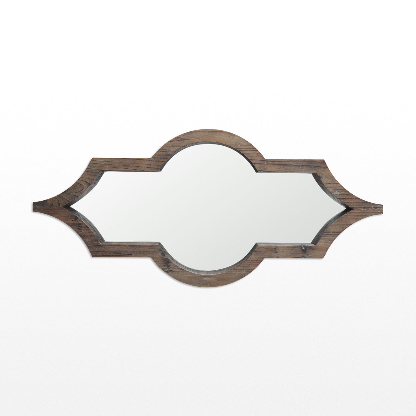 Tamanar 15x34 Brown Wood Frame Mirror