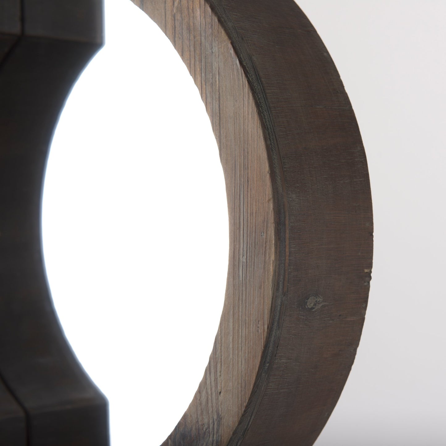 Tamanar 15x34 Brown Wood Frame Mirror