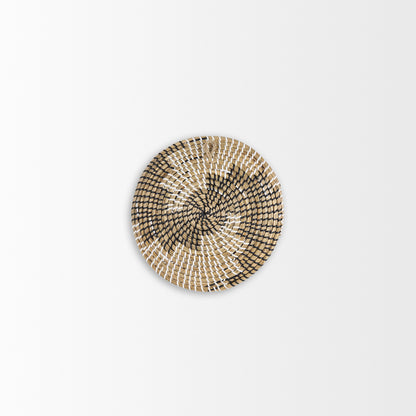 Luna 12.0L x 12.0W x 2.0H Light Brown Seagrass Round Wall Hanging Plate