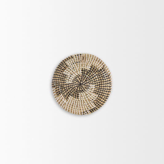 Luna 12.0L x 12.0W x 2.0H Light Brown Seagrass Round Wall Hanging Plate