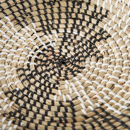 Luna 12.0L x 12.0W x 2.0H Light Brown Seagrass Round Wall Hanging Plate