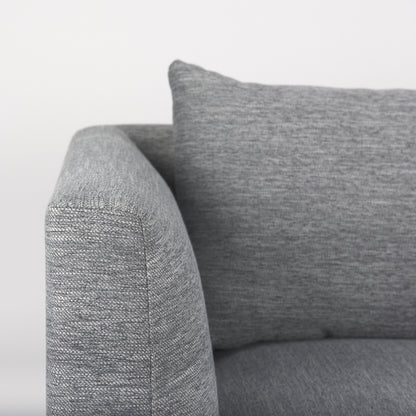 Valence 3 Piece (W/ 2 x Ottoman) Castlerock Gray Modular Sofa Set