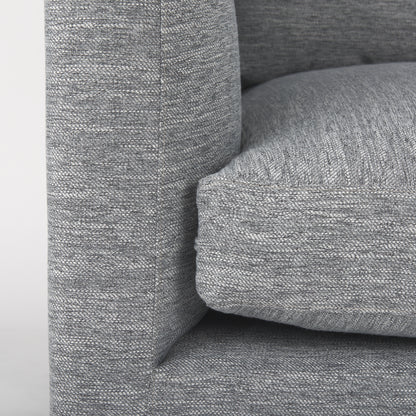 Valence 3 Piece (W/ 2 x Ottoman) Castlerock Gray Modular Sofa Set