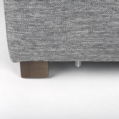 Valence 3 Piece (W/ 2 x Ottoman) Castlerock Gray Modular Sofa Set