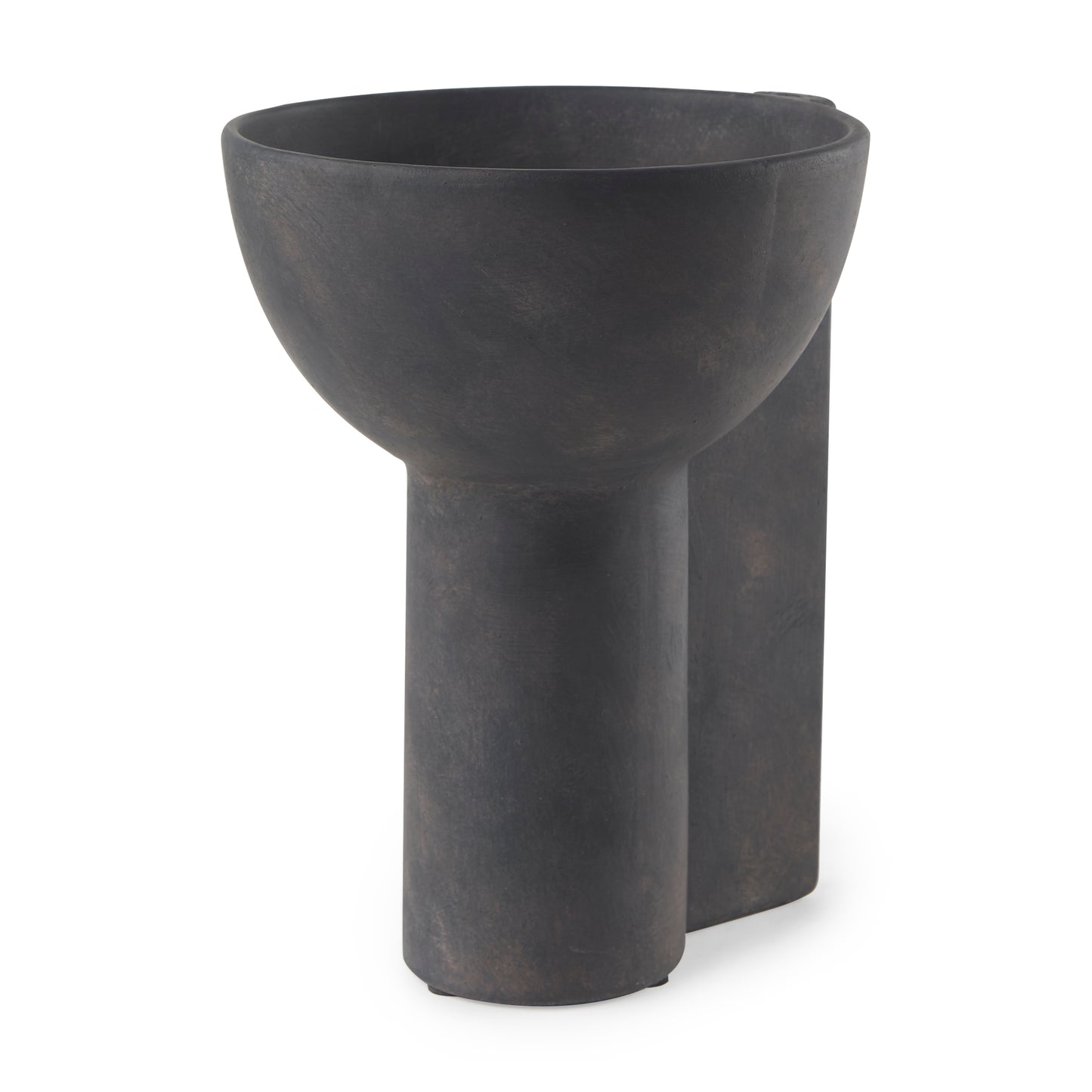 Sariah 9.1L x 8.3W x 10.8H Black Ceramic Vase