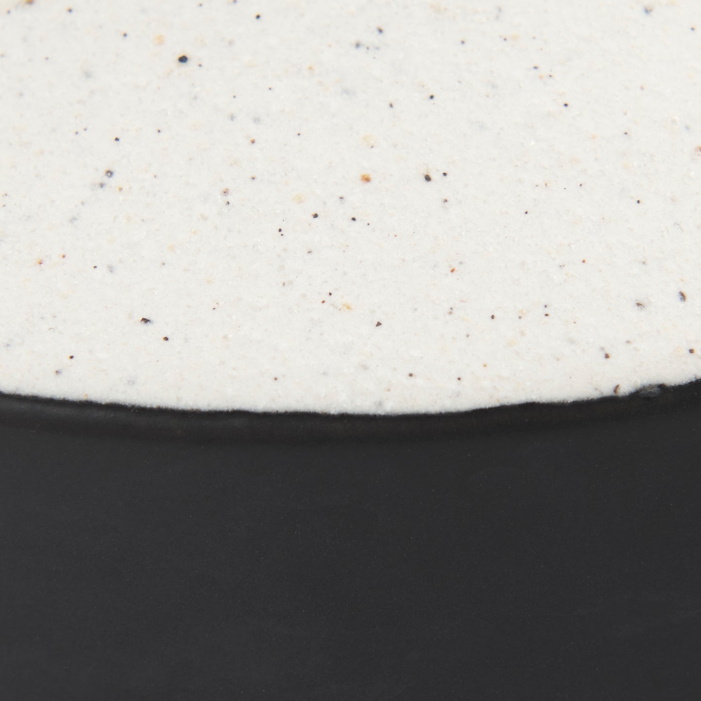 Burton 8.3H Small White and Black Ceramic Jug Vase