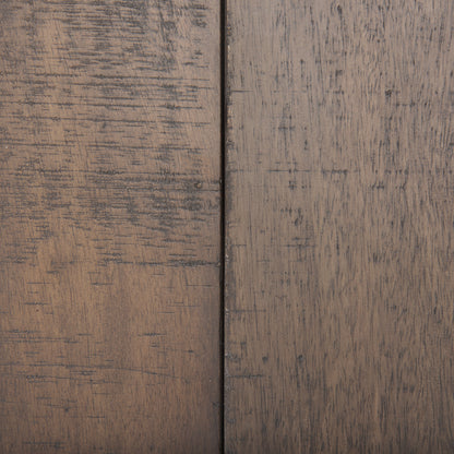 West 55L x 32W x 14H Medium Brown Wooden Angled Coffee Table