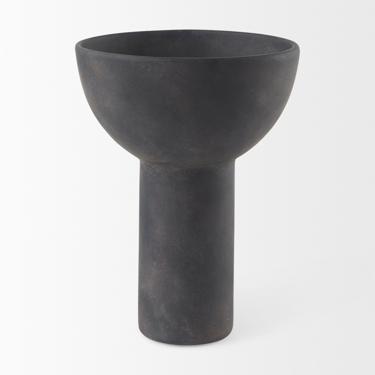 Sariah 9.1L x 8.3W x 10.8H Black Ceramic Vase