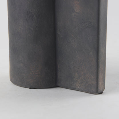 Sariah 9.1L x 8.3W x 10.8H Black Ceramic Vase