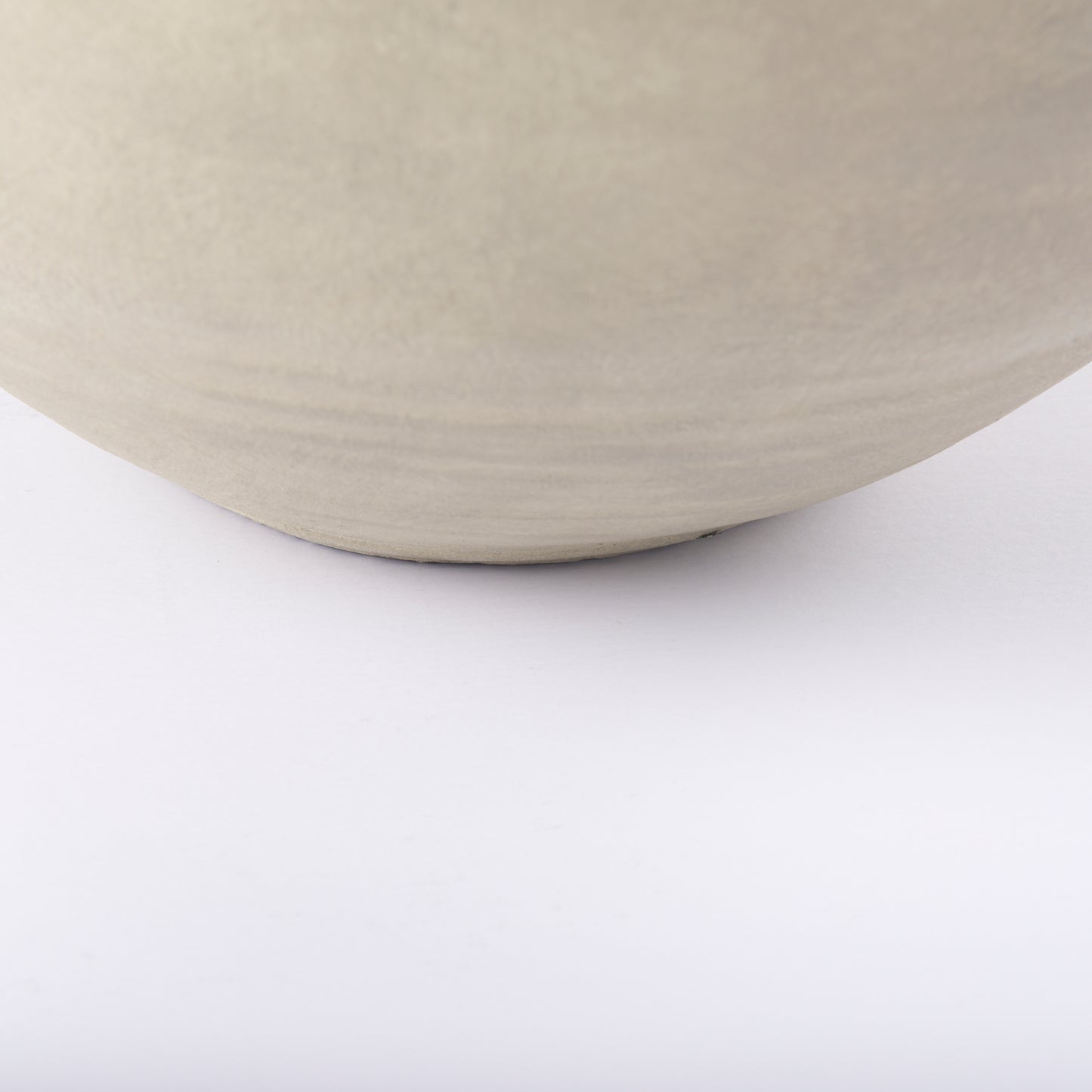 Amos 18.5L x 18.5W x 24.4H White and Dark Beige Color Blocked Ceramic Floor Vase