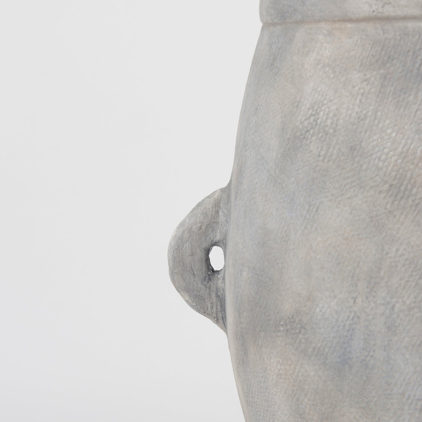 Zuma 27.2L x 18.1W x 24.4H Light Gray Ceramic Floor Vase