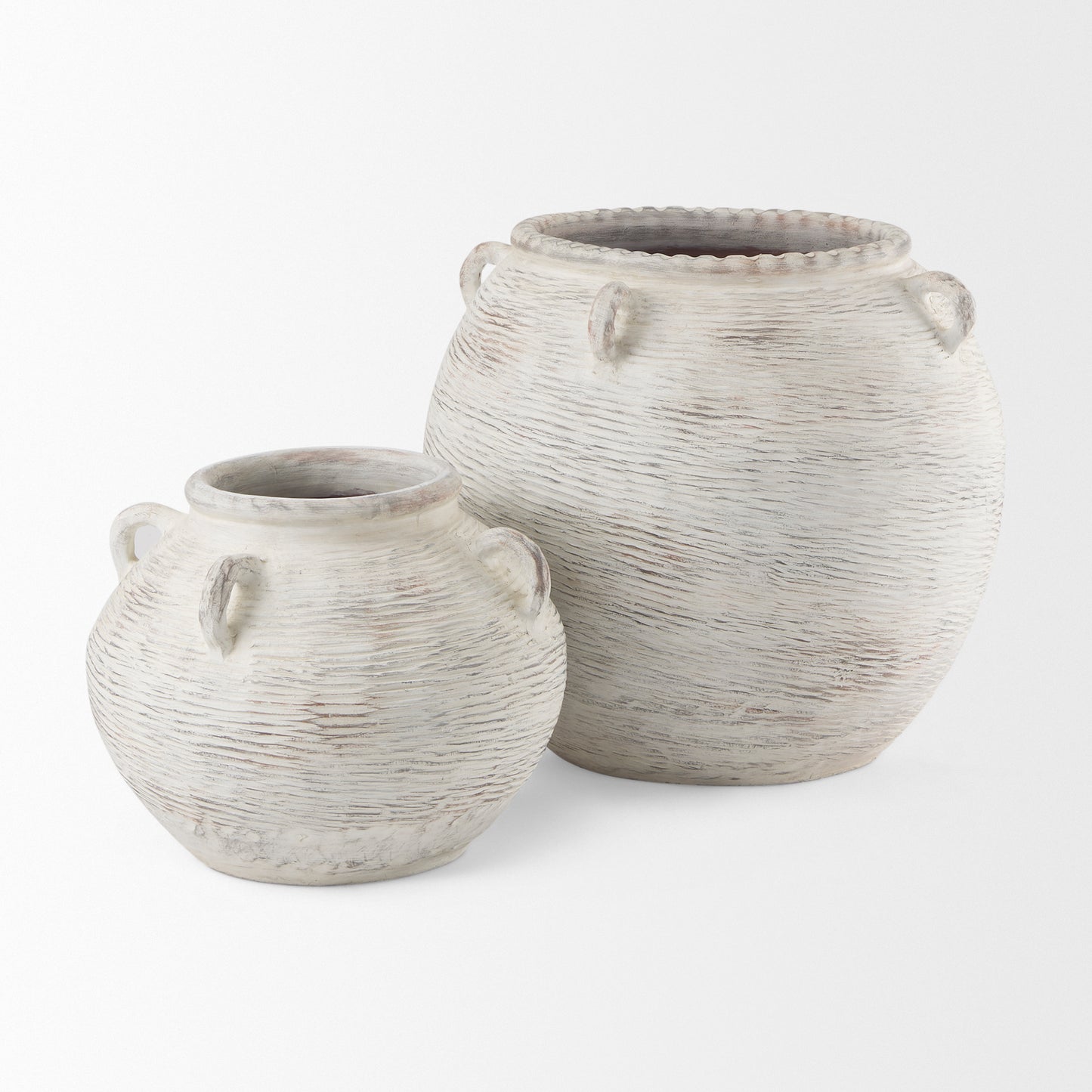 Misha 19.7L x 19.7W x 16.1H Ceramic Floor Vase