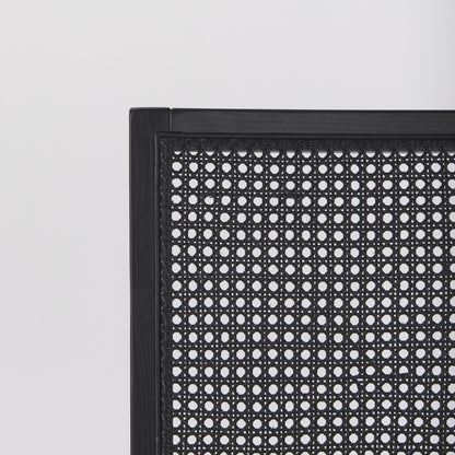 Wynn 20.5L x 24.6W x 34.1H Beige Fabric W/Black Wood Dining Chair