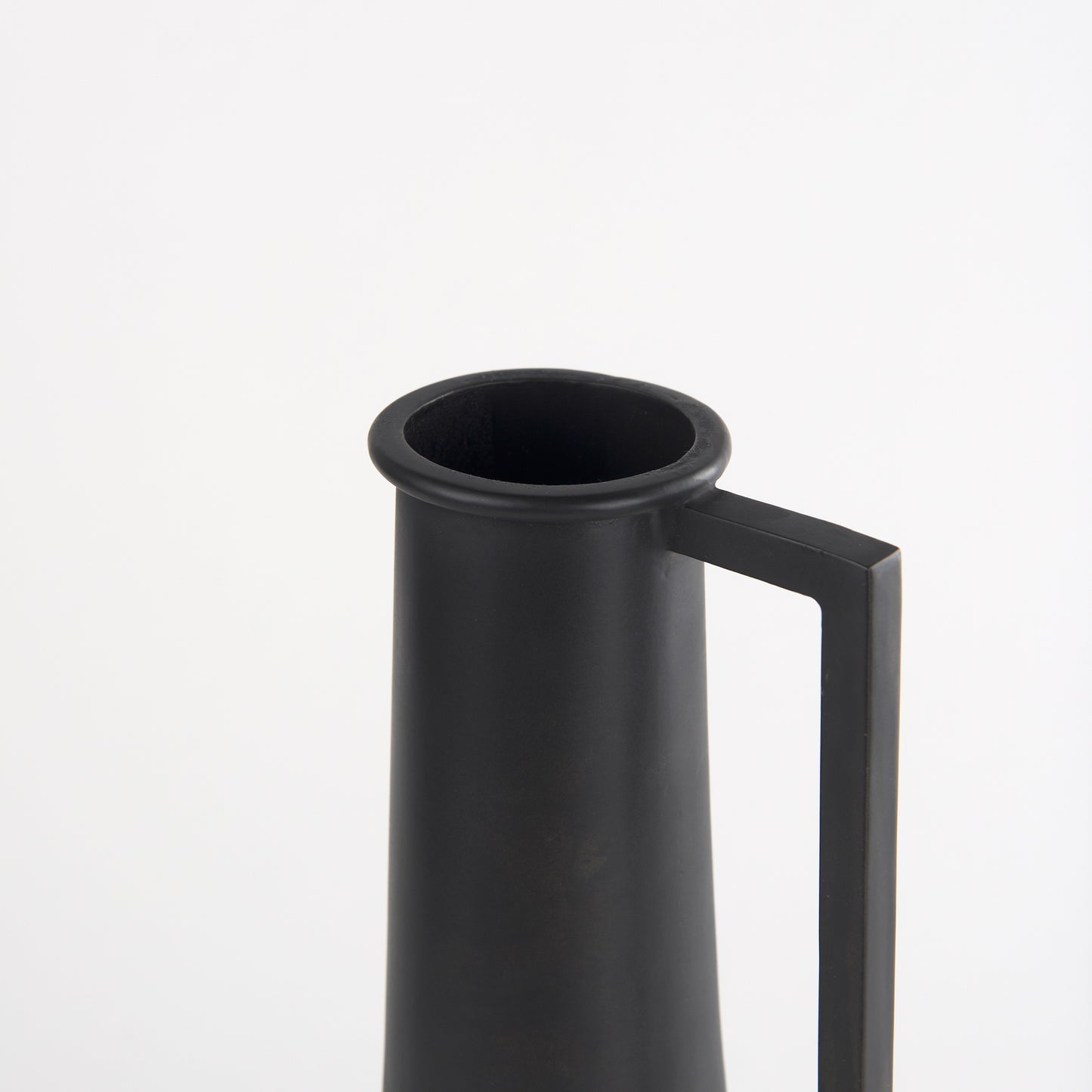 Aubrey Small 14.0H Black Iron Flower Vase