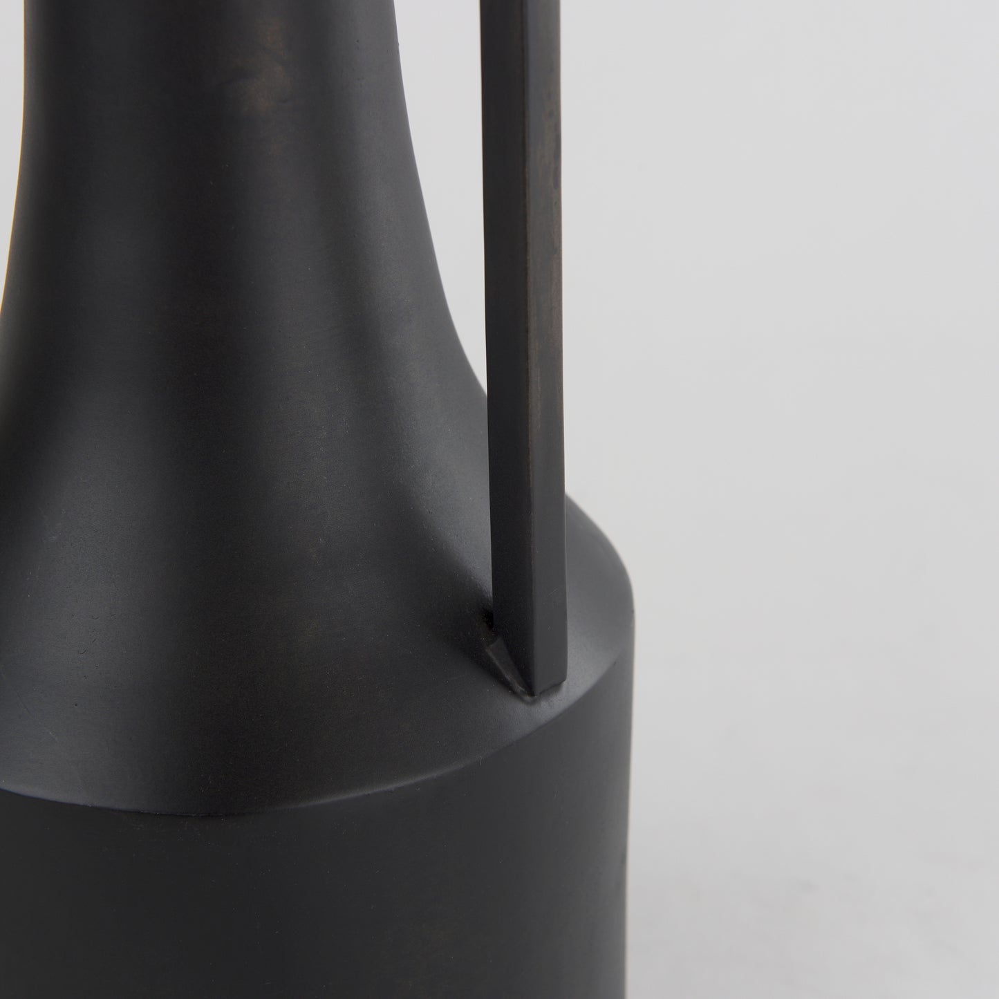 Aubrey Small 14.0H Black Iron Flower Vase