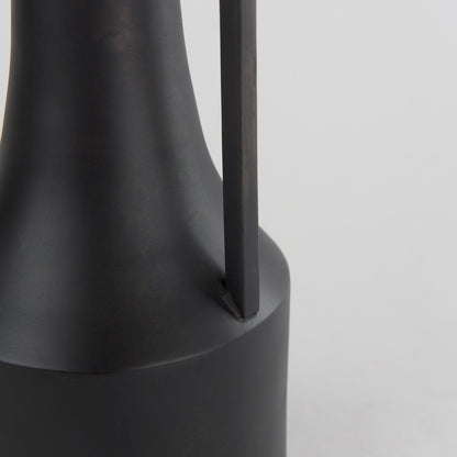 Aubrey Small 14.0H Black Iron Flower Vase