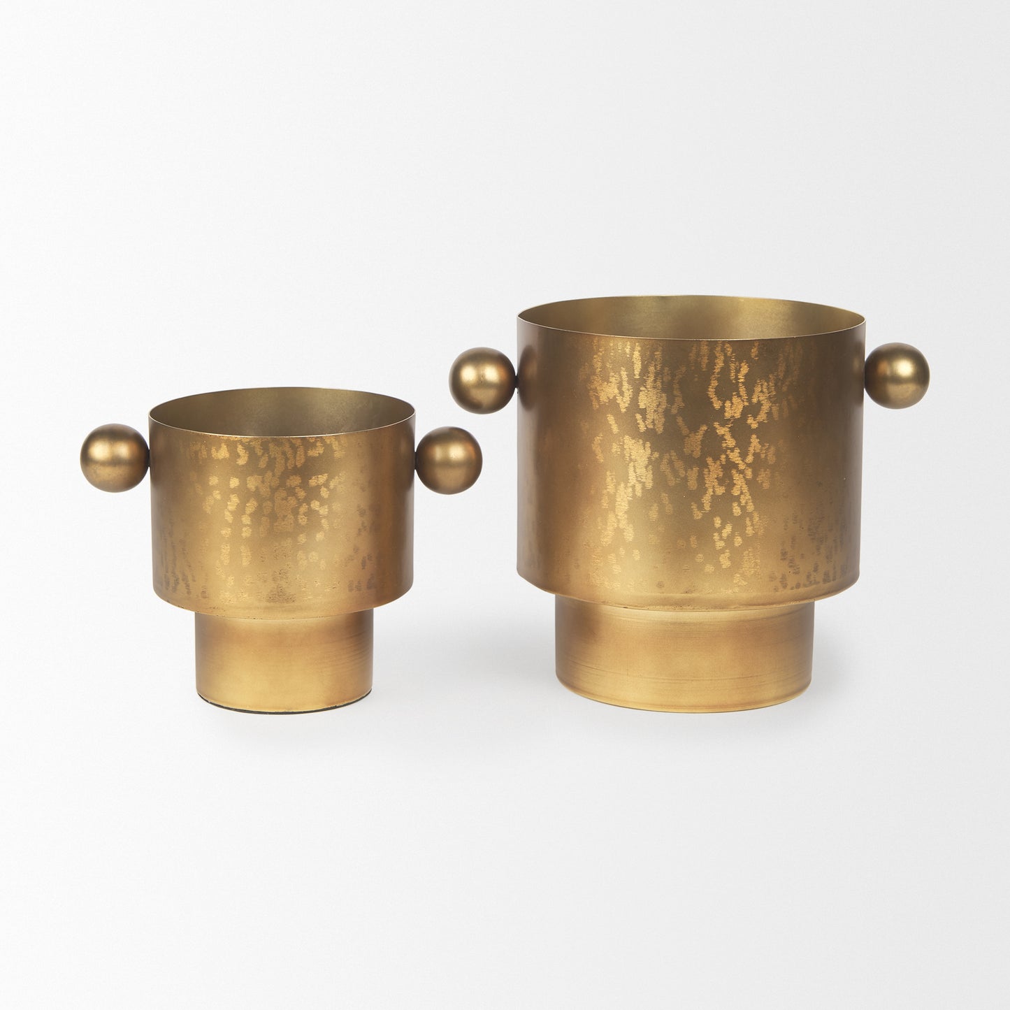 Juno 6.5H Medium Gold Iron Medium Vase