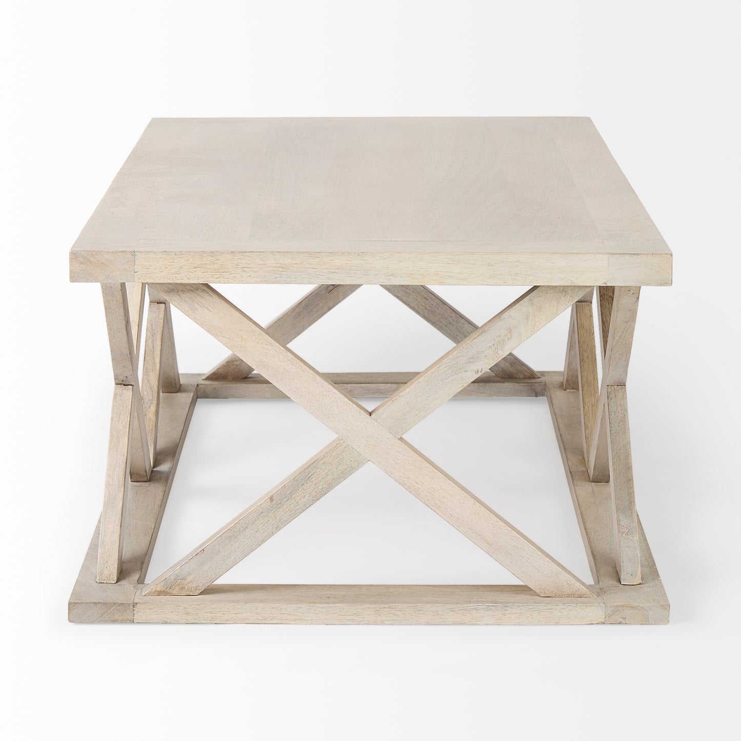 Forsey 48.0L x 28.0W x 17.5H Blonde Wood Rectangular Coffee Table