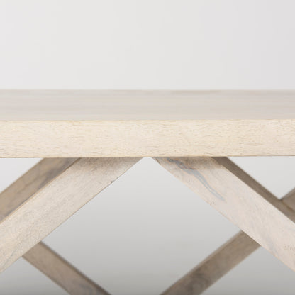 Forsey 48.0L x 28.0W x 17.5H Blonde Wood Rectangular Coffee Table