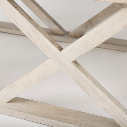 Forsey 48.0L x 28.0W x 17.5H Blonde Wood Rectangular Coffee Table